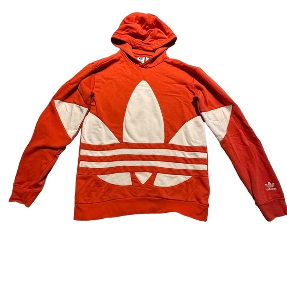 ADIDAS Big Trefoil Sweatshirt and Sweatpants in Lush Red - Picture 4 of 9